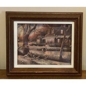 Paper Tole Designs Inc Wall Art Framed Farmhouse Quail Truck Windmill SEE READ
